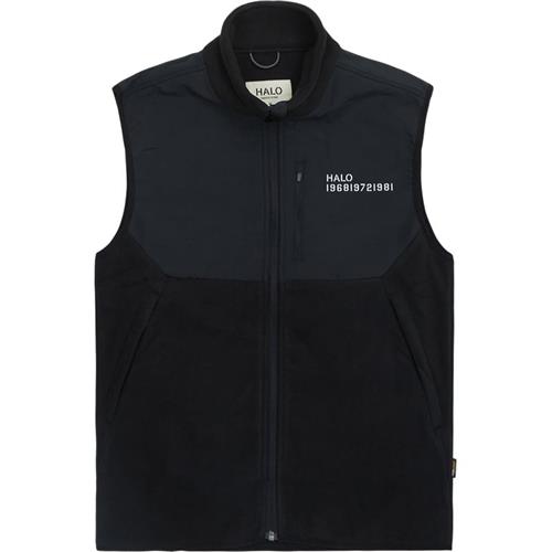 Halo Blocked Fleece Vest Black