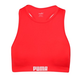 Puma Racerback Swimtop Rød Medium Dame