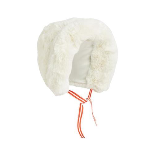 Mini Rodini Faux Fur Fold Up Hat Offwhite |  | 52/54 cm