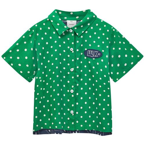 Wynken W.K Skjorte Fresh Green Polka Dot 4 Y  Grøn  4 år  Unisex