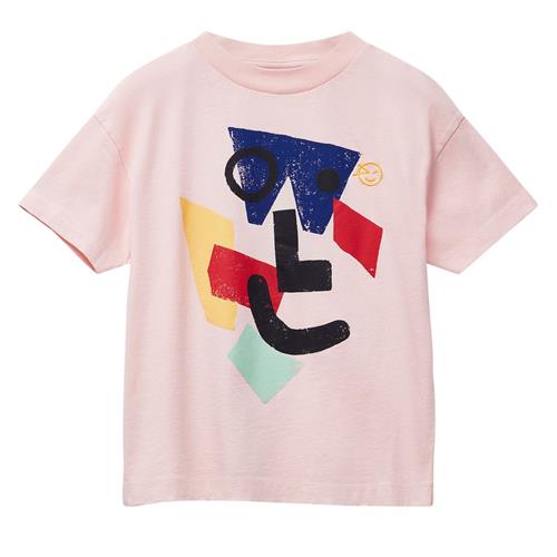 Wynken Amazed Face T-shirt Pale Pink | Lyserød | 2 years