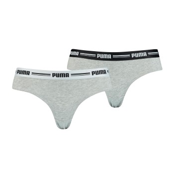 Puma Trusser 2P Logo Waistband Brazilian Grå Medium Dame