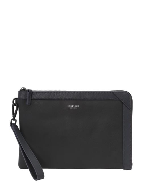 TOMMY HILFIGER Dokumenttaske  sort / sølv