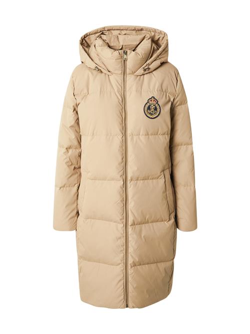 Lauren Ralph Lauren Vinterfrakke  beige / marin / gylden gul / mørkerød