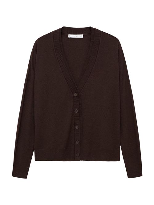 MANGO Cardigan 'LUCCA'  mørkebrun