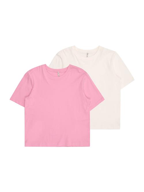 Se KIDS ONLY Bluser & t-shirts 'KOGRex'  lys pink / hvid ved About You