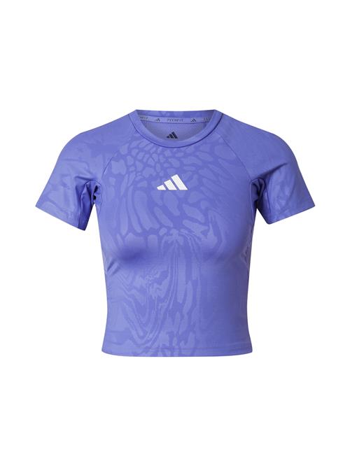 Se ADIDAS PERFORMANCE Funktionsbluse  violetblå / hvid ved About You