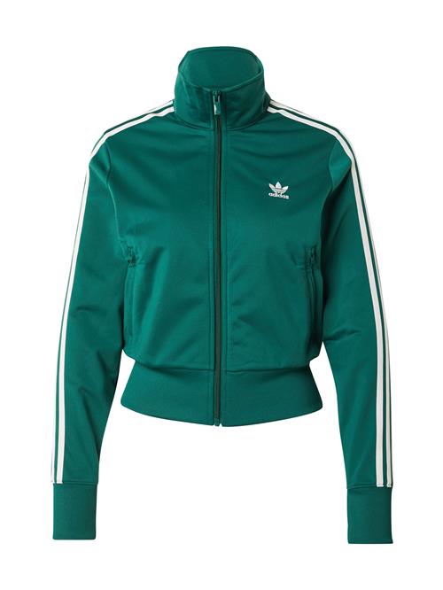 ADIDAS ORIGINALS Sweatjakke 'Adicolor Classics Firebird'  smaragd / hvid