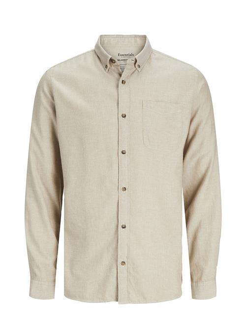 Jack & Jones Jjeclassic Melange Shirt Ls Noos Jack & J S Beige