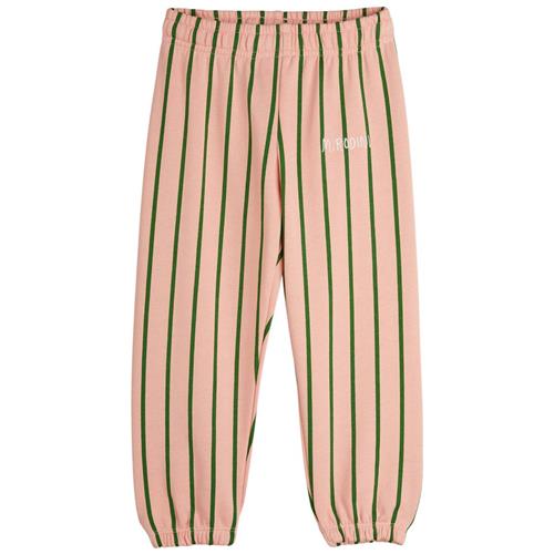 Mini Rodini GOTS Vertical Stripe Aop Joggingbukser Pink 104/110 cm  Lyserød  104/110 cm  Unisex