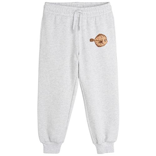 Mini Rodini GOTS Flundra Joggingbukser Grey Melange 116/122 cm  Grå  116/122 cm  Unisex