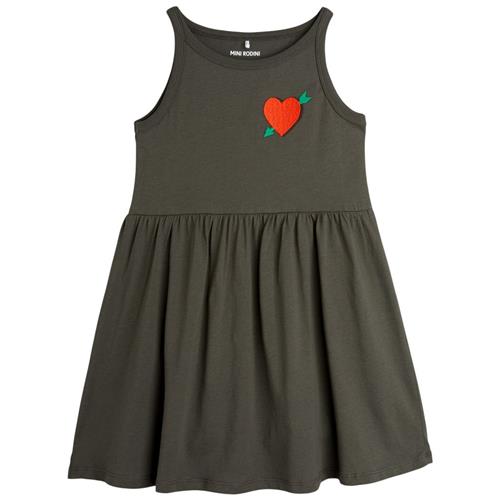 Mini Rodini GOTS Arrowed Heart Kjole Black 80/86 cm  Sort  80/86 cm  kvinde
