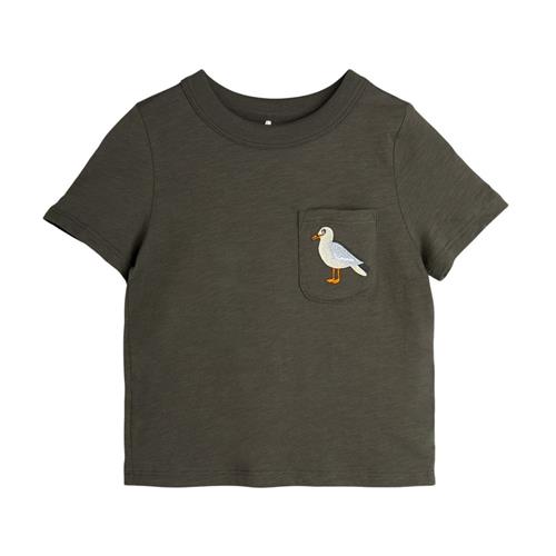 Se Mini Rodini GOTS Seagull T-shirt Black 80/86 cm  Sort  80/86 cm  Unisex ved Babyshop