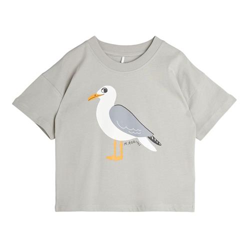 Mini Rodini GOTS Seagull T-shirt Grey 80/86 cm  Grå  80/86 cm  Unisex