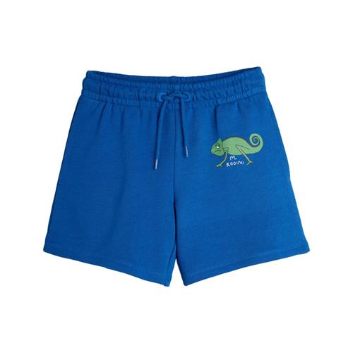 Mini Rodini GOTS Lizard Sweatshorts Blue | Blå | 140/146 cm