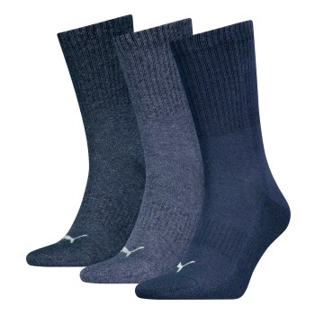 Puma Strømper 3P Cushioned Next Crew Socks Marineblå Str 43/46