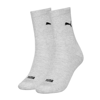 Puma Strømper 2P Women Logo Crew Socks Grå Str 35/38 Dame