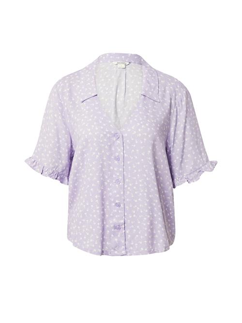 Monki Bluse  lilla / hvid