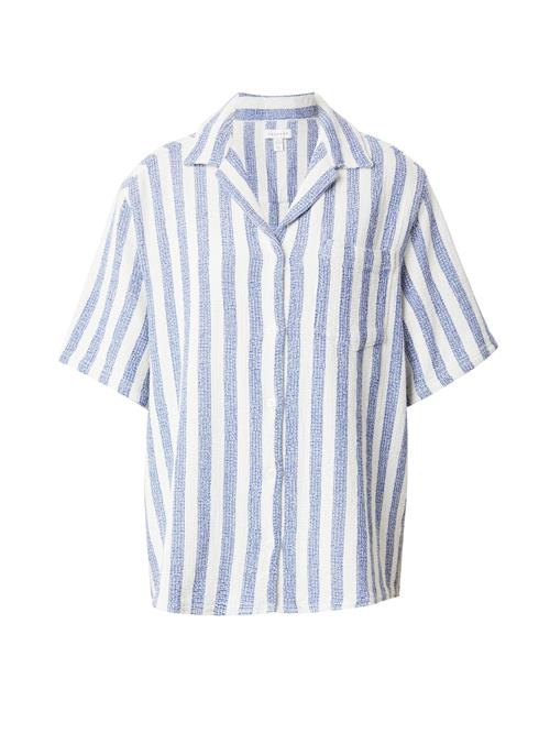 TOPSHOP Bluse  blå / hvid