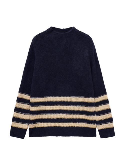 Se MANGO Pullover 'CAPITAN'  ecru / navy / gylden gul ved About You