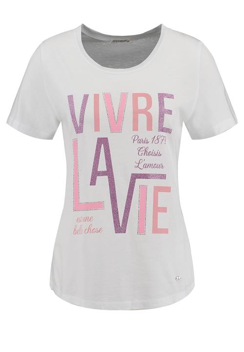 Key Largo Shirts 'La Vie'  lilla / rosé / gammelrosa / hvid