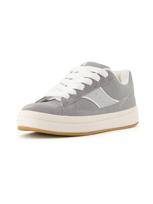 Bershka Sneaker low  grå / lysegrå / hvid