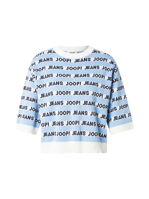 JOOP! Jeans Pullover 'Kolinda'  lyseblå / sort / hvid