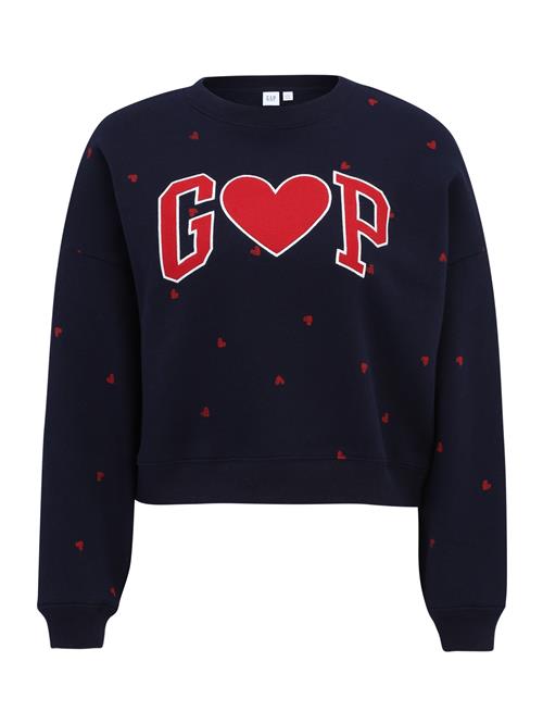 Gap Petite Sweatshirt 'HERITAGE'  navy / rød / hvid