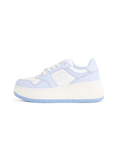 Tommy Jeans Sneaker low 'RETRO BASKET ESS'  lyseblå / hvid