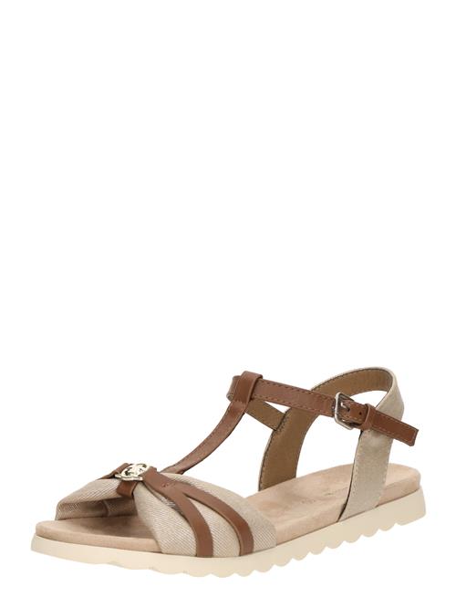 TOM TAILOR Sandaler  beige / brun / guld