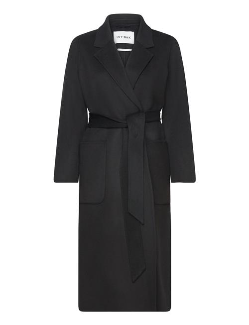 IVY OAK Belted Double Face Coat IVY OAK Black