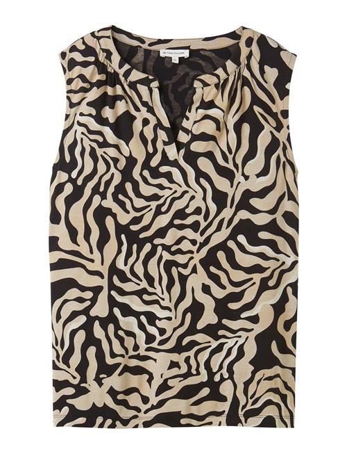 Tom Tailor T-Shirt Top Alloverprinted Tom Tailor Patterned