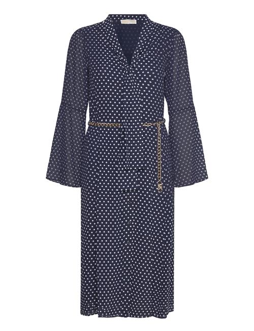 Gphc Perf Dots Tie Drs Michael Kors Navy