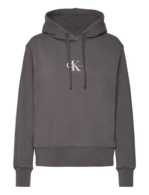 Washed Monologo Regular Hoodie Calvin Klein Jeans Black