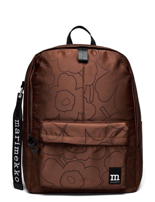 Zip Top Backpack Piirto Unikko Marimekko Brown