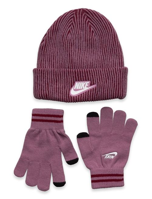 Nike Nike Plush Gifting Peak Beanie Set Nike Pink