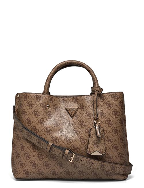 GUESS Meridian Girlfriend Satchel GUESS Brown