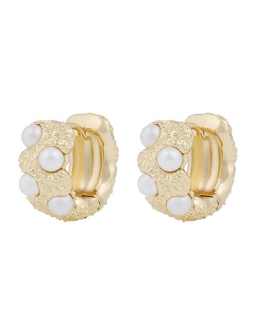 SNÖ of Sweden Gisele Big Ring Ear G/White SNÖ Of Sweden Gold