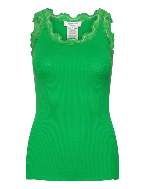 Rwbabette Sl U-Neck Long Lace Top Rosemunde Green