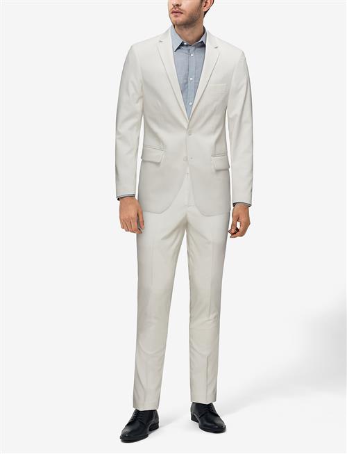 Lindbergh Plain Mens Suit - Normal Lenght Lindbergh White