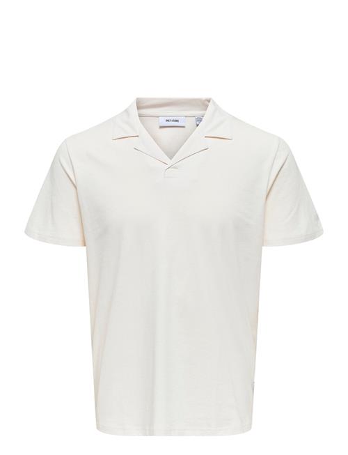 Onsabraham Reg Ss Resort Polo ONLY & SONS White