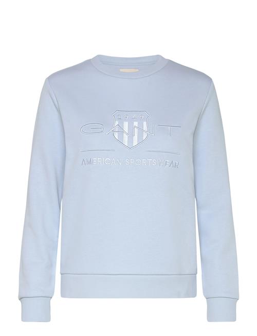 GANT Reg Tonal Shield C-Neck Sweat GANT Blue