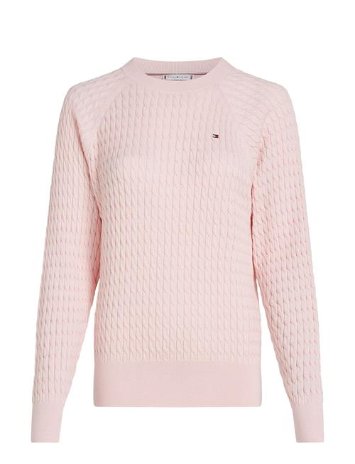 Tommy Hilfiger Co Cable C-Nk Sweater Tommy Hilfiger Pink