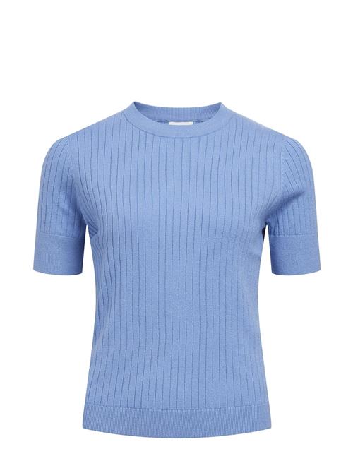 Object Objnoelle S/S Knit T-Shirt Noos Object Blue