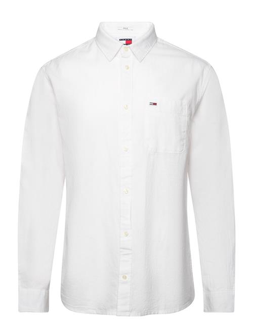 Tjm Reg Linen Blend Shirt Tommy Jeans White