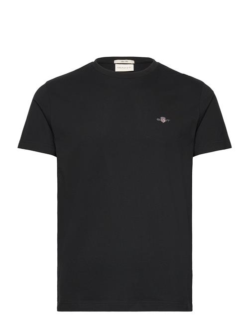 Slim Pique Ss T-Shirt GANT Black