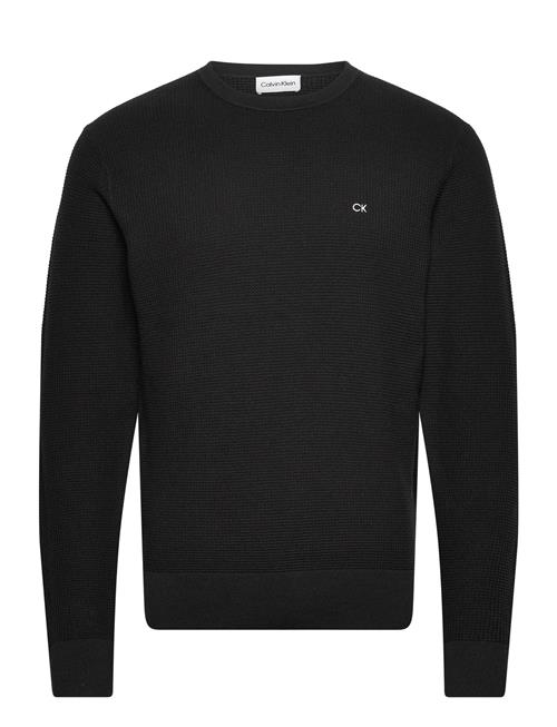 Calvin Klein Waffle Structure Sweater Calvin Klein Black