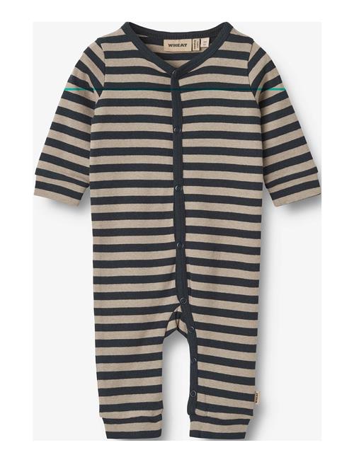 Se Wheat Jumpsuit L/S Bendji Wheat Navy ved Booztlet