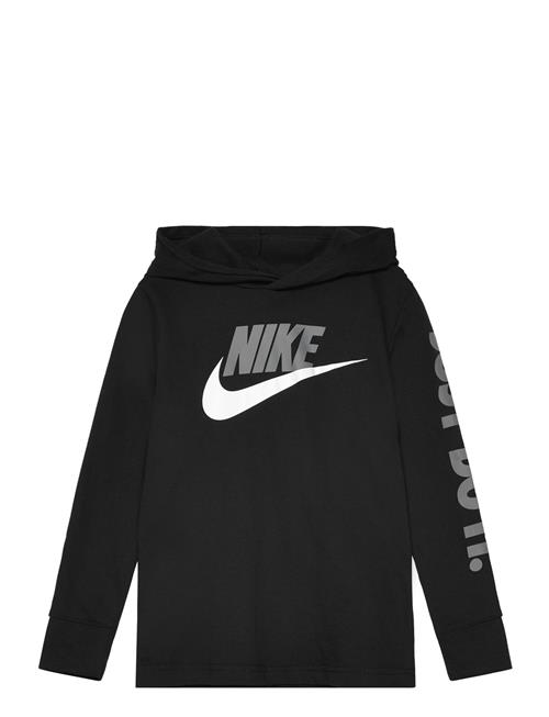 B Nsw Futura Hooded Ls Tee / B Nsw Futura Hooded Ls Tee Nike Black