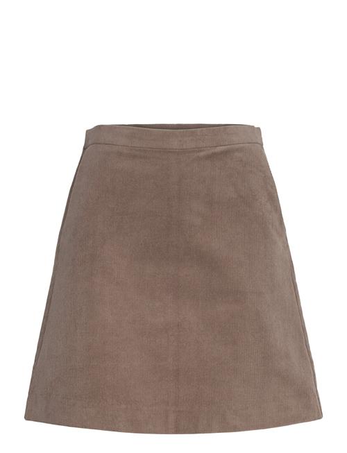 Slhelle Aline Skirt Soaked In Luxury Brown